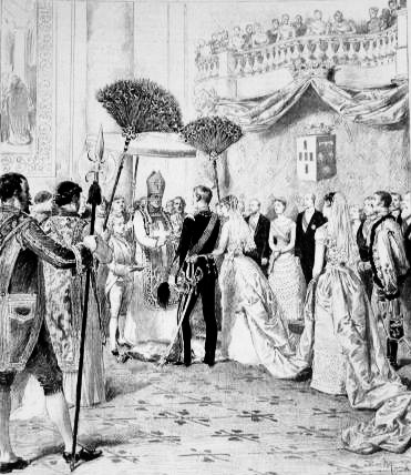 Mariage de Charles Ier de Portugal avec Marie Amélie Louise Hélène d'Orléans